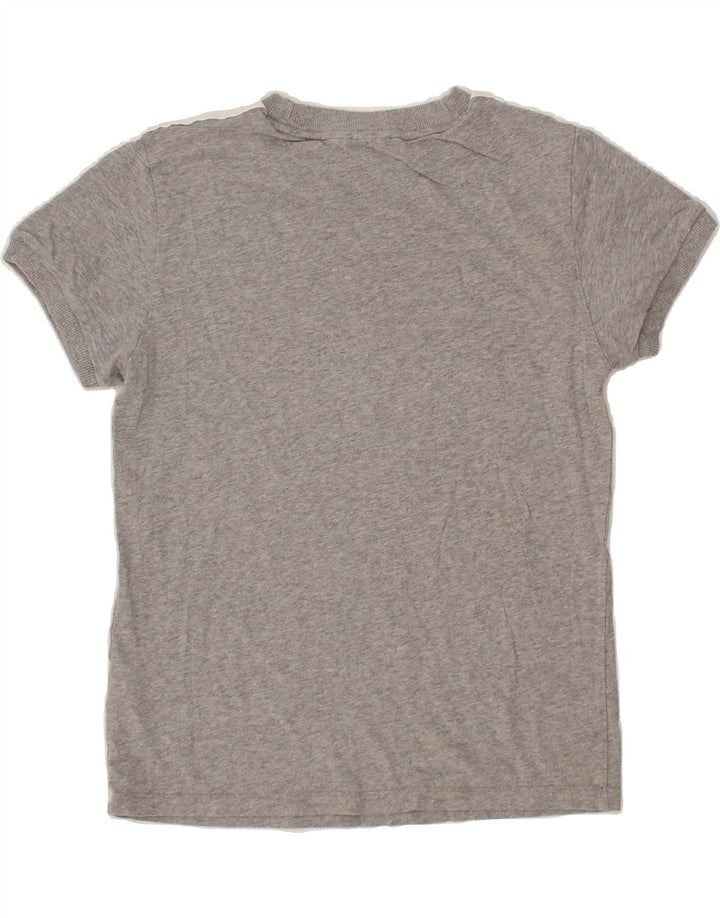ADIDAS Womens T-Shirt Top UK 6 XS Grey Cotton Vintage Adidas and Second-Hand Adidas from Messina Hembry 