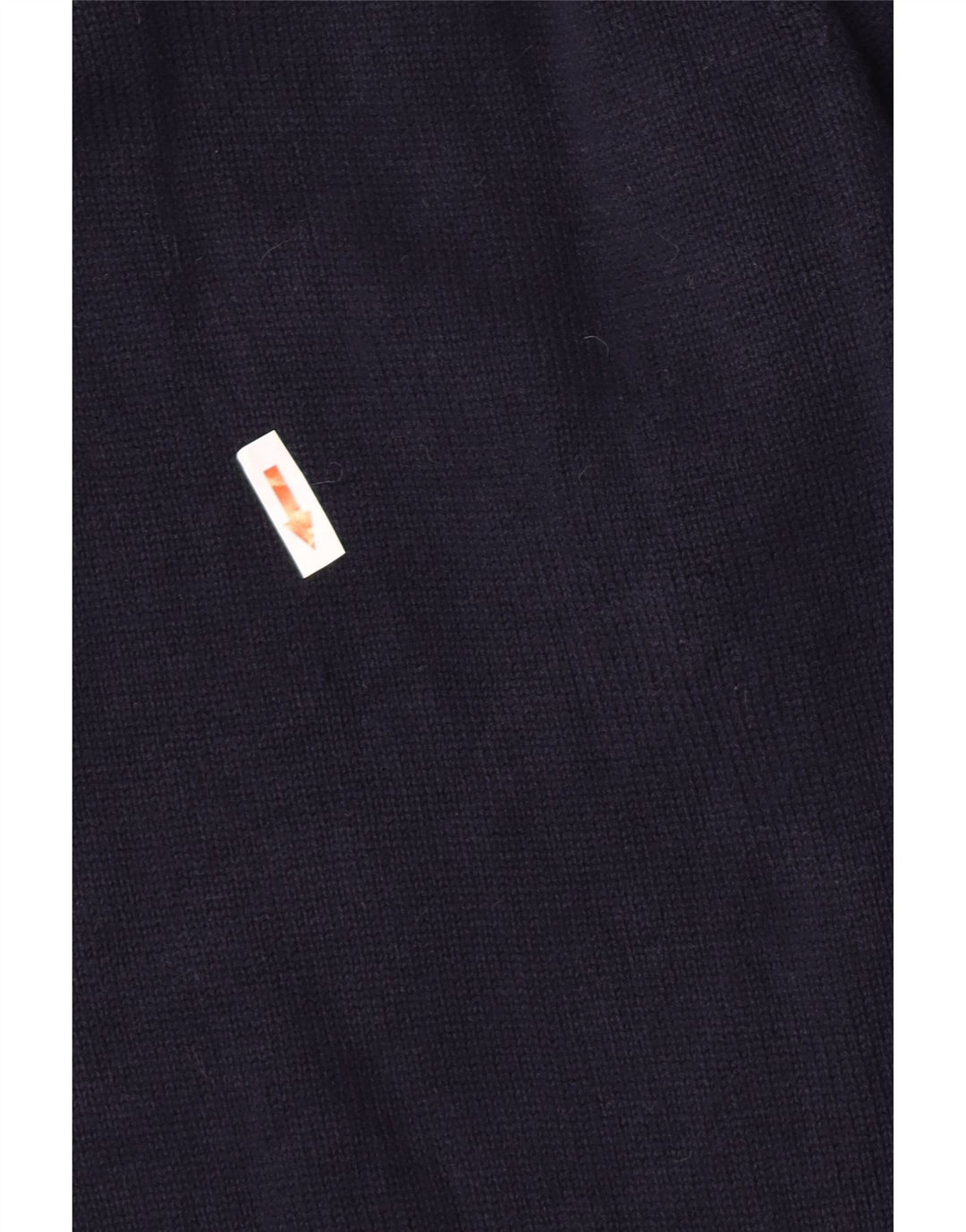 Suéter masculino Marks & Spencer com gola redonda e botão azul marinho médio