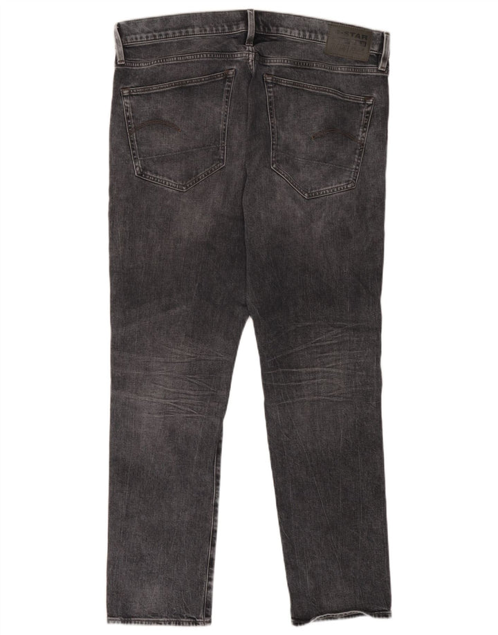 Calça jeans masculina regular cônica G-Star W38 L32 algodão cinza