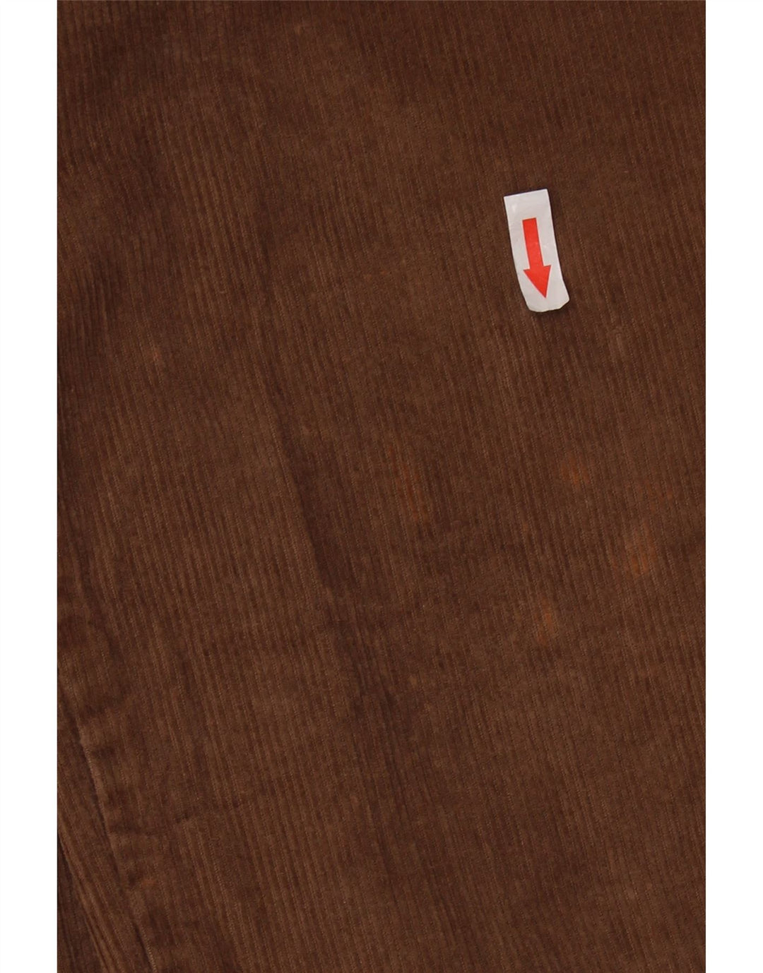 Calça masculina reta de veludo IZOD W38 L34 algodão marrom