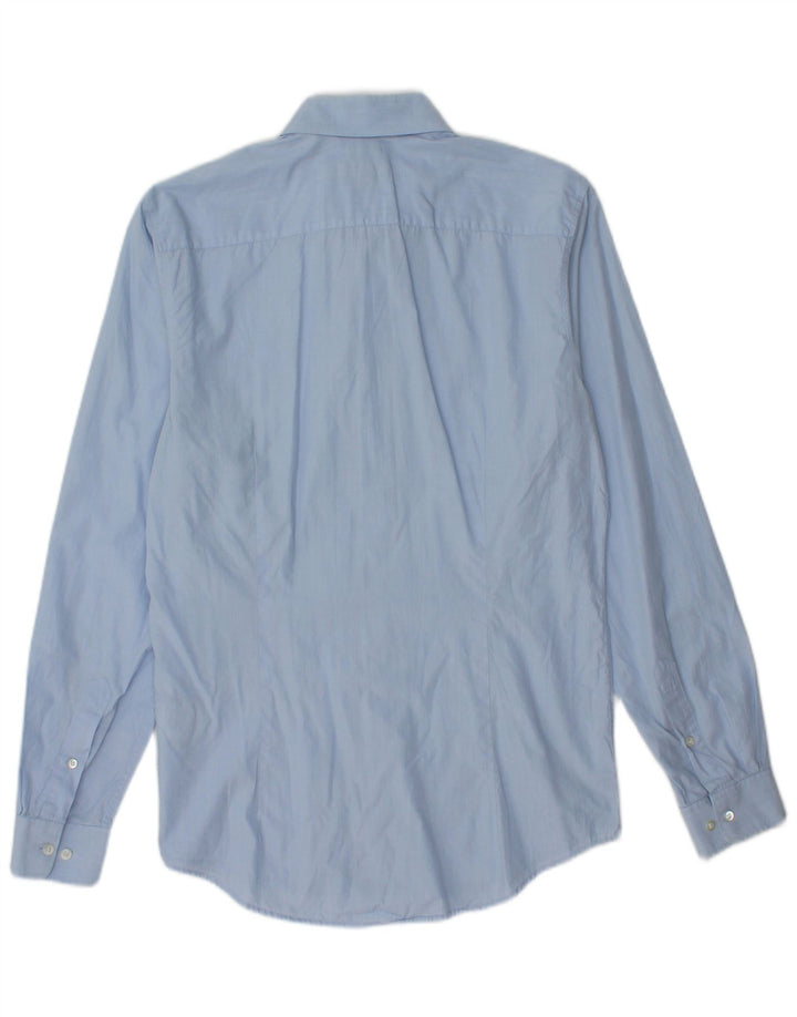Camisa masculina slim COS tamanho 38 algodão azul pequeno
