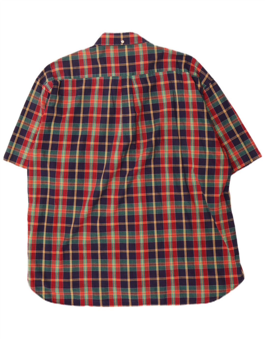Belfe & Belfe Camisa masculina de manga curta tamanho 45 XL algodão xadrez multicolorido