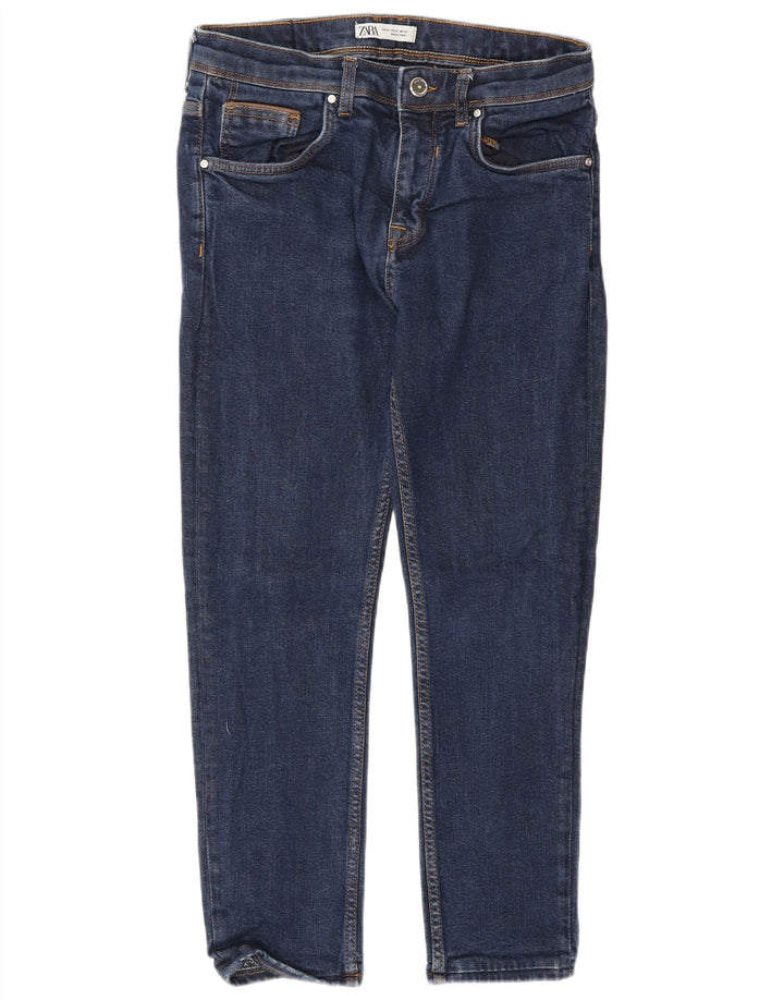 Zara Mens Slim Jeans EU 42 Grande W32 L26 Azul