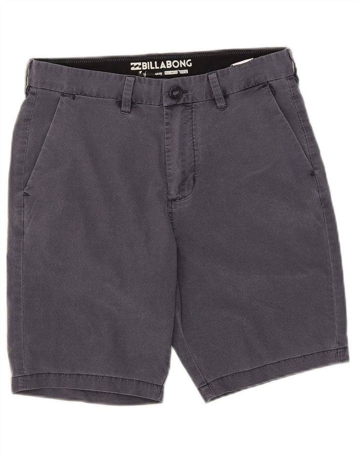 Billabong Mens Chino Shorts W30 Médio Algodão Azul Marinho