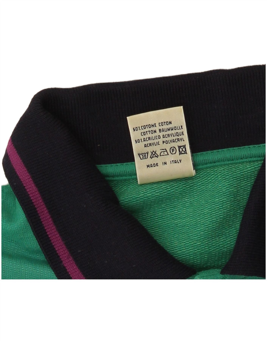Campagnolo moletom masculino Jumper UK 40 bloco colorido turquesa médio