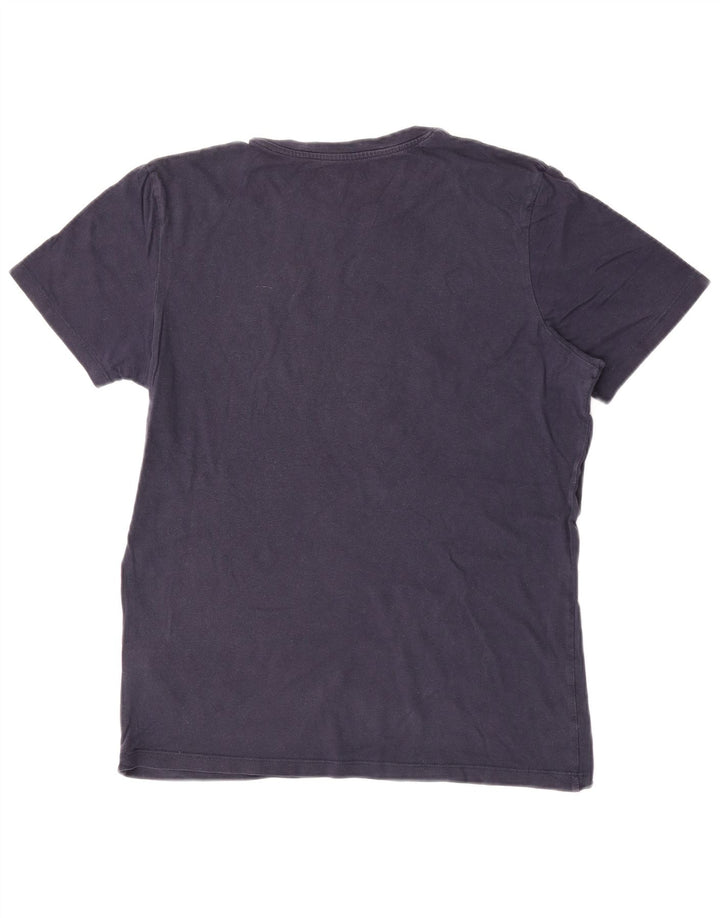Camiseta masculina Jack & Jones Top médio algodão azul marinho