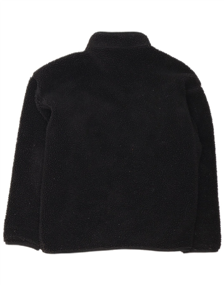 Adidas Mens Loose Fit Fleece Jacket UK 36 Pequeno Poliéster Preto