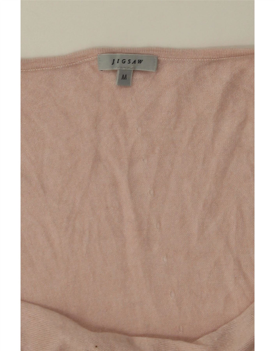 JIGSAW Womens Boat Neck Jumper Sweater UK 14 Medium Pink Polyamide Vintage Jigsaw and Second-Hand Jigsaw from Messina Hembry 