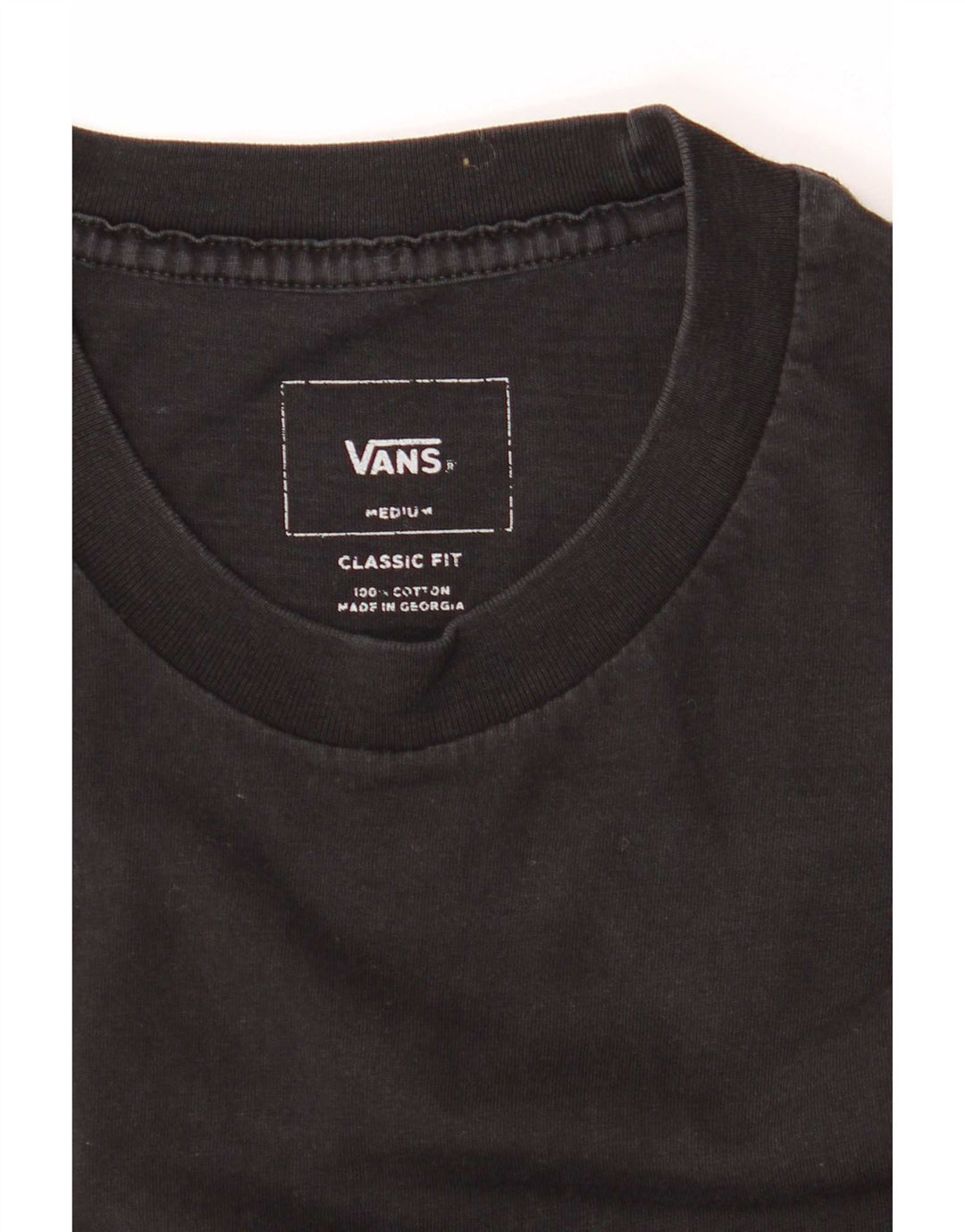 Camiseta masculina Vans Classic Fit Top médio preto colorblock