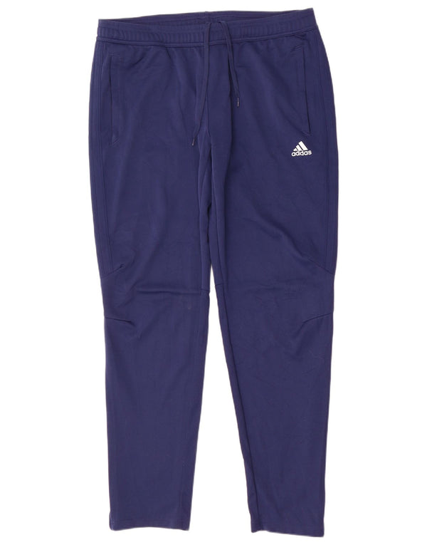 Calça Adidas Climacool Feminina UK 20/22 XL Azul Marinho Poliéster