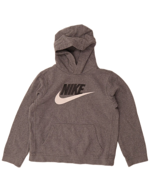 Suéter com capuz Nike Boys Graphic Standard Fit 13-14 anos XL cinza algodão