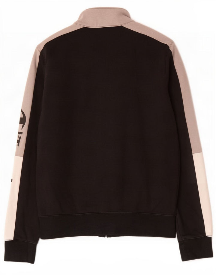 Jaqueta masculina de agasalho gráfico Champion médio preto colorblock algodão