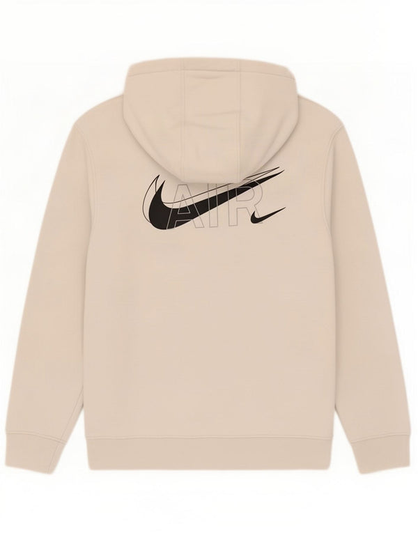 Nike masculino gráfico moletom com capuz XL bege algodão