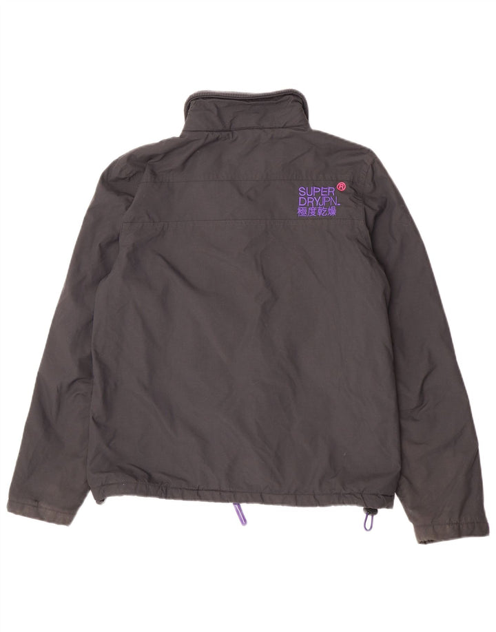 Jaqueta corta-vento feminina Superdry The Windhiker Graphic UK 14 grande preta