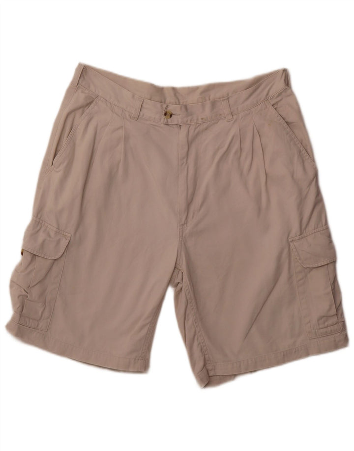 Shorts cargo masculino VINTAGE grande W34 algodão bege