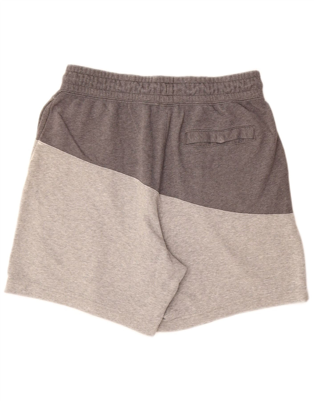 Shorts esportivos masculinos NIKE grandes cinza colorblock algodão