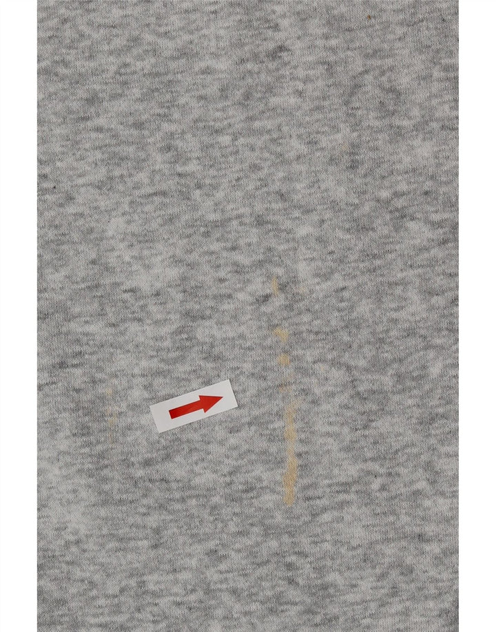 Tommy Hilfiger moletom gráfico feminino jumper UK 14 cinza médio manchado