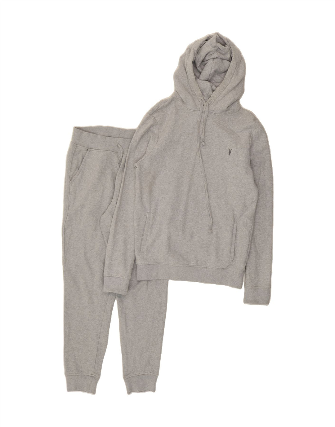 ALL SAINTS Mens Full Tracksuit Small Grey Cotton Vintage All Saints and Second-Hand All Saints from Messina Hembry 
