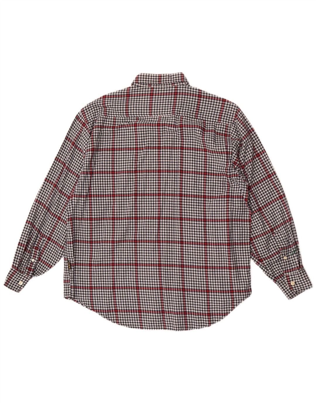 Camisa masculina Lee grande algodão guingão cinza