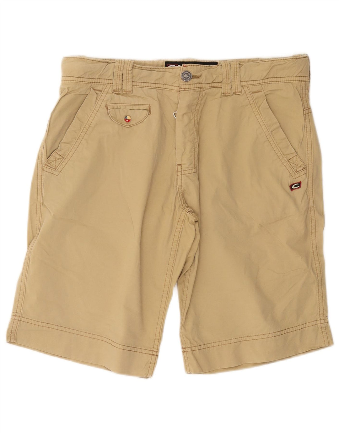 Shorts chino masculino CAPE HORN IT 50 grande W36 algodão bege