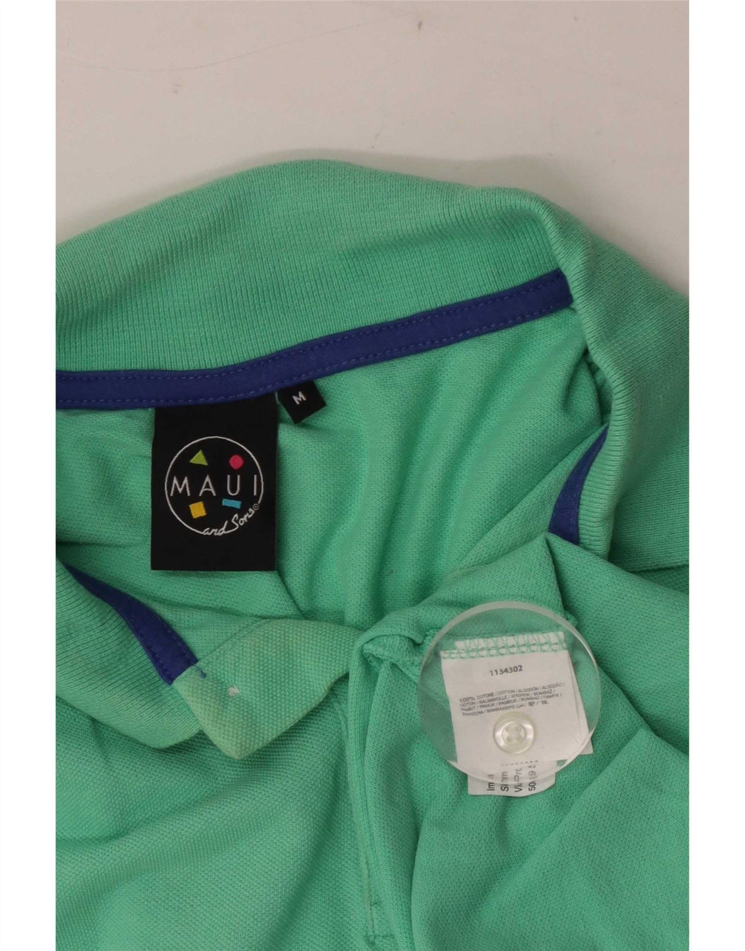 Camisa polo masculina Maui and Sons algodão verde médio