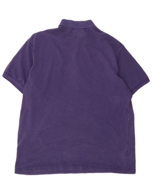 Camisa polo masculina Lacoste Classic Fit tamanho 6 XL algodão roxo