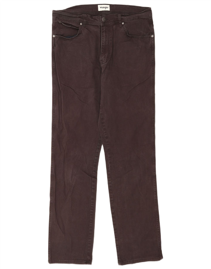 Wrangler Masculino Texas Straight Jeans W34 L34 Cinza Algodão