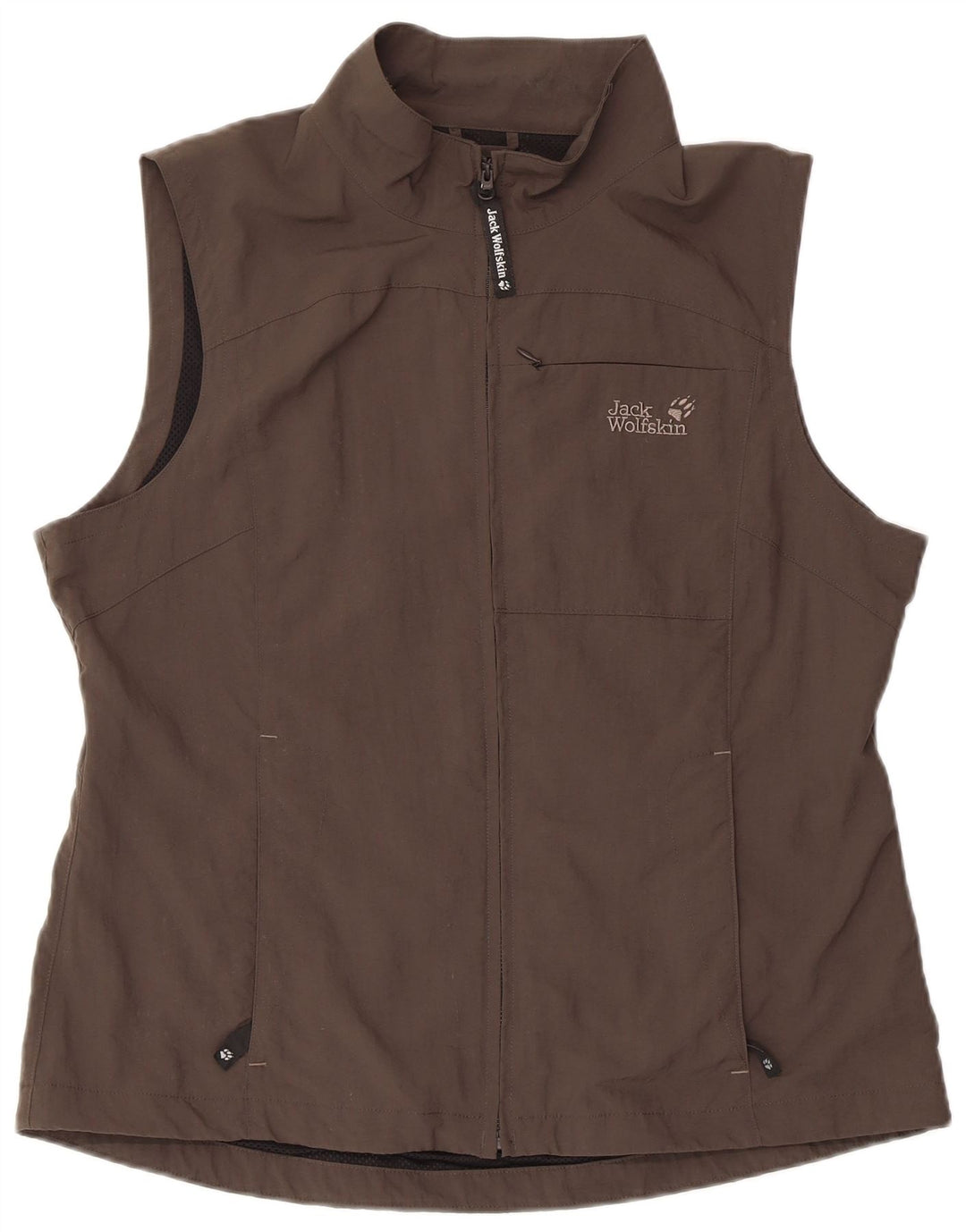 Jaqueta feminina sem mangas JACK WOLFSKIN Reino Unido 18/20 XL cinza