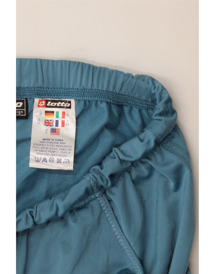 Calça de treino feminina LOTTO UK 10 poliéster azul pequeno