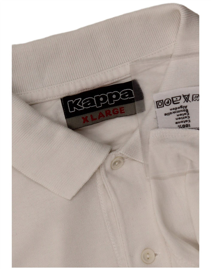 Camisa polo masculina KAPPA XL algodão branco