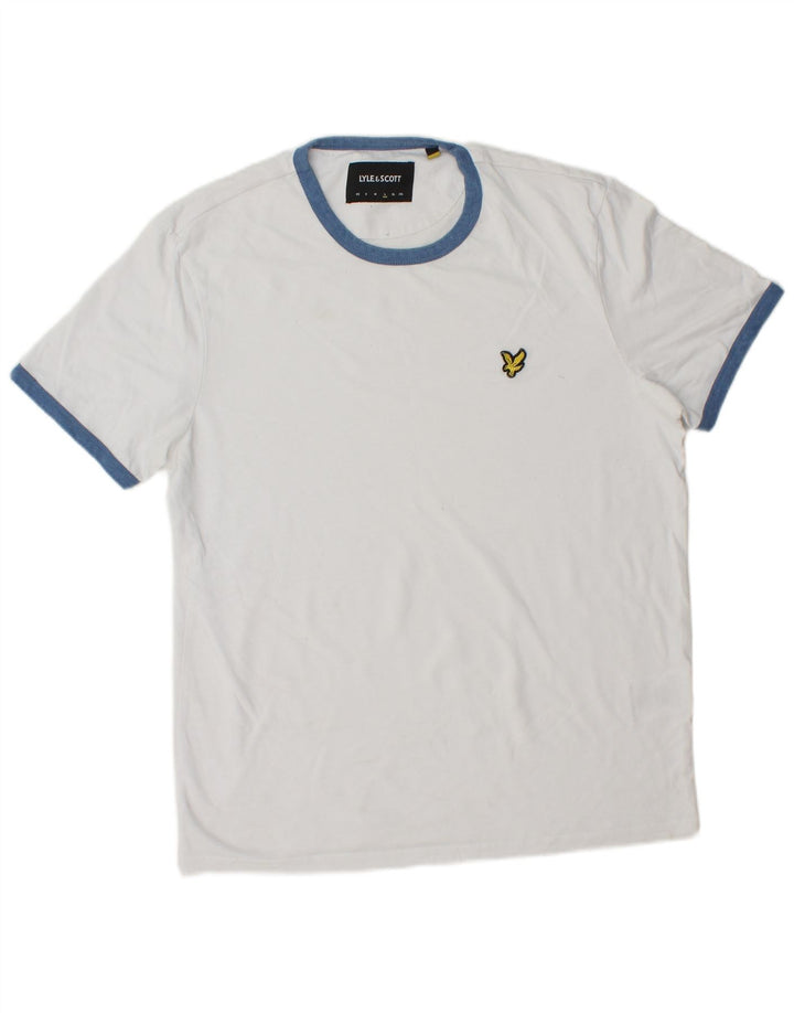 Camiseta masculina LYLE & SCOTT grande algodão branco