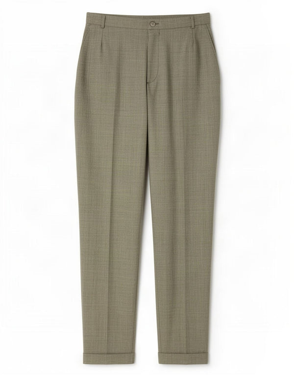 Max&Co. Calça casual feminina cintura alta cônica Reino Unido 16 grande W32 L30 verde