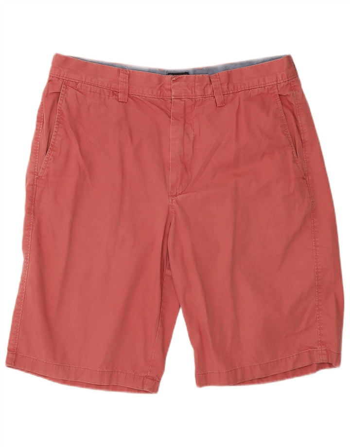 J. CREW Mens Club Chino Shorts W31 Médio Algodão Vermelho