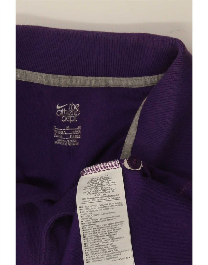 Camisa polo masculina Nike médio roxo algodão