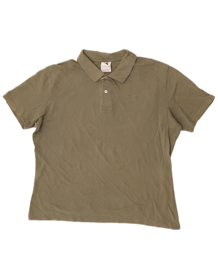 Camisa polo masculina Diadora 2XL cáqui