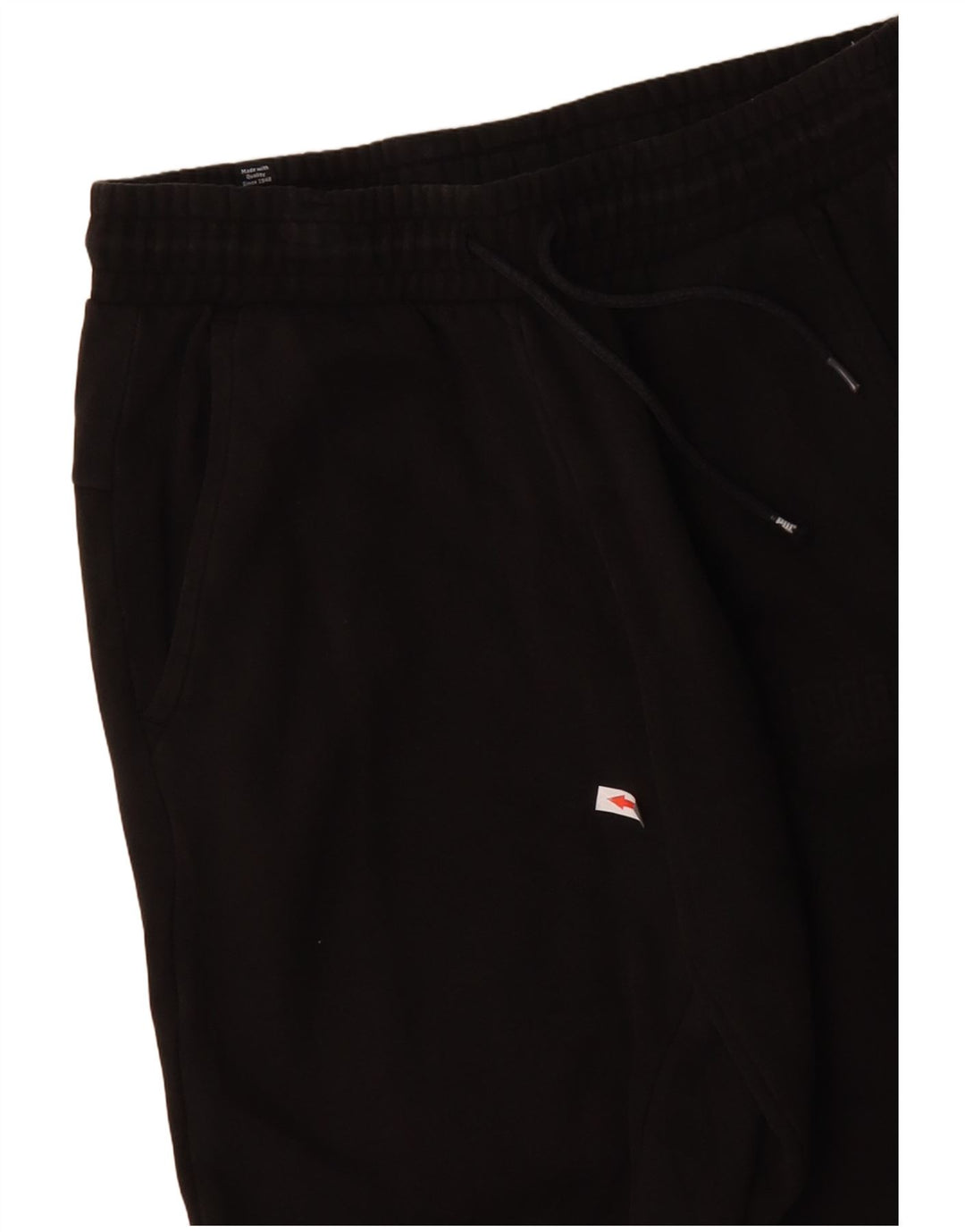 Calça de treino masculina PUMA joggers pequeno algodão preto