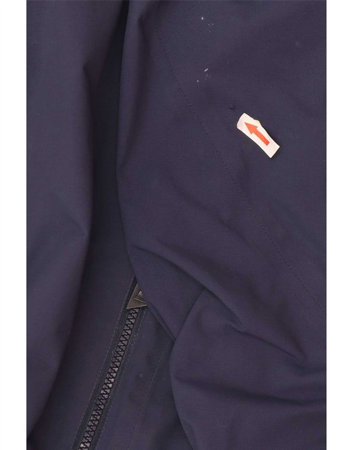 Jaqueta de chuva masculina Musto com capuz Reino Unido 40 grande poliéster azul marinho