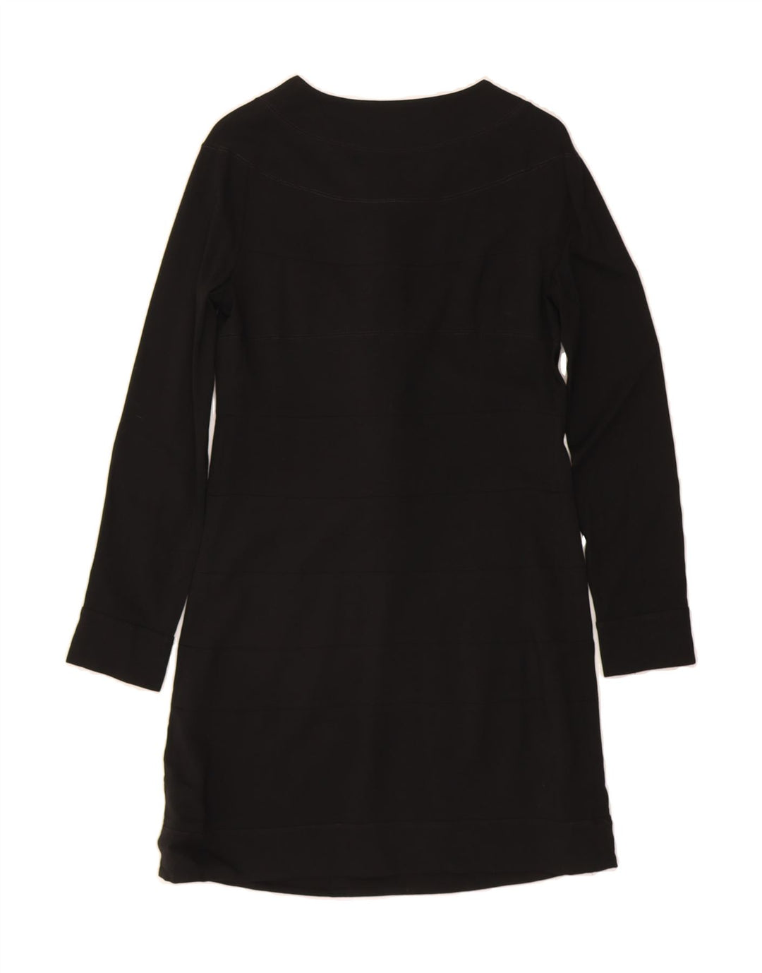 MARITHE FRANCOIS GIRBAUD Womens Ruffle Dress UK 12 Medium Black Classic Vintage Marithe Francois Girbaud and Second-Hand Marithe Francois Girbaud from Messina Hembry 