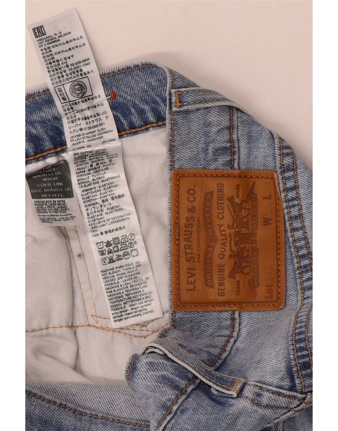 Levi's Masculino 511 Slim Jeans W30 L30 Azul Algodão