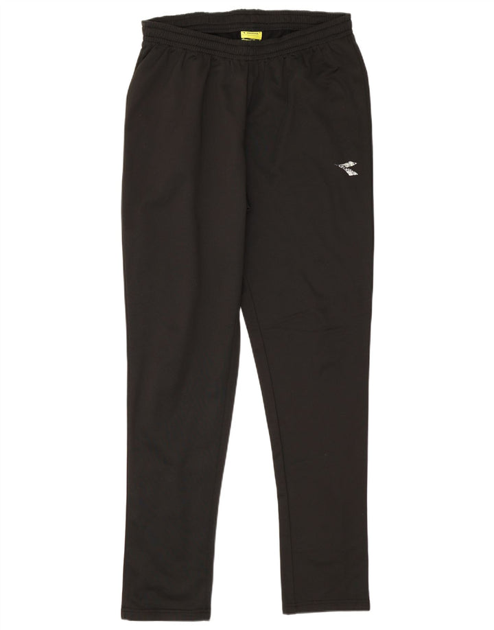 Calça de treino masculina Diadora poliéster preto médio