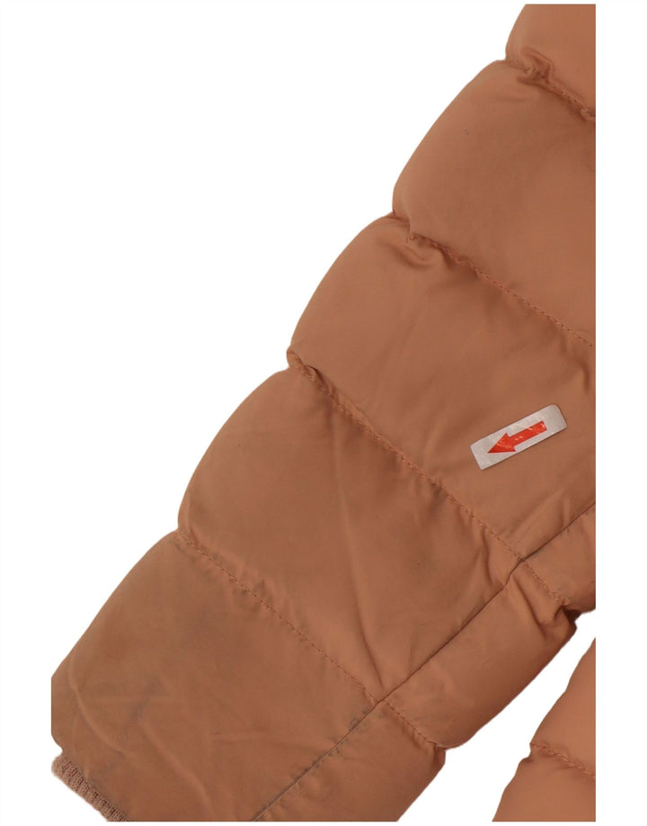 Jaqueta acolchoada com capuz feminina Tommy Hilfiger UK 10 poliéster rosa pequeno