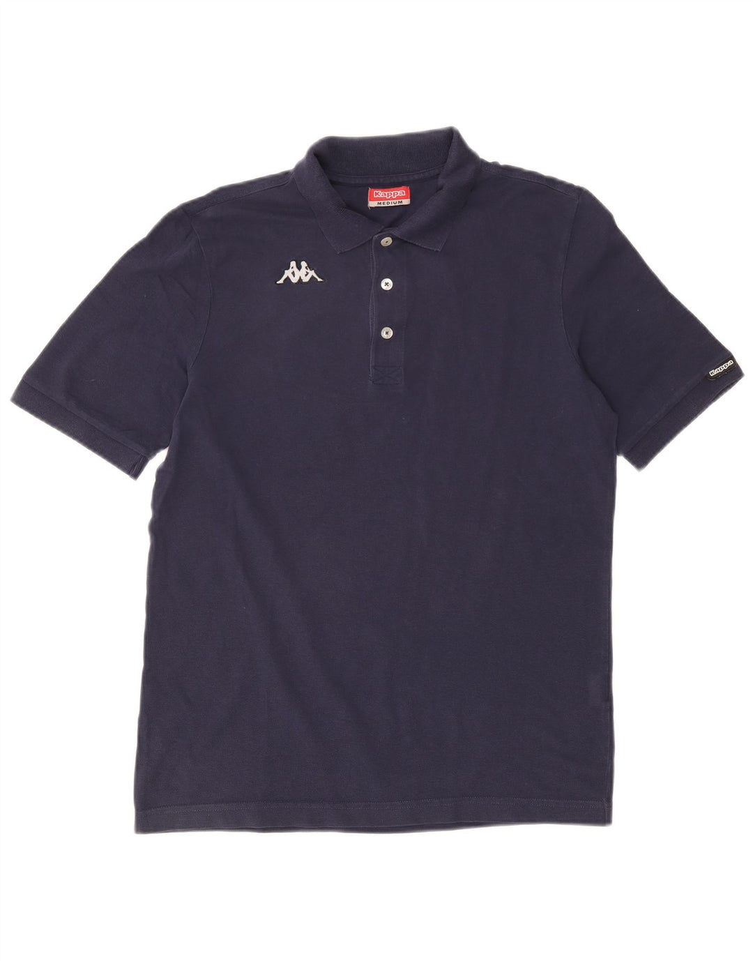 Camisa polo masculina Kappa de algodão azul marinho médio