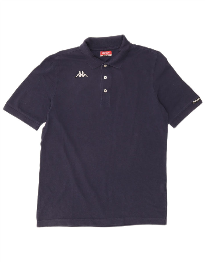 Camisa polo masculina Kappa de algodão azul marinho médio