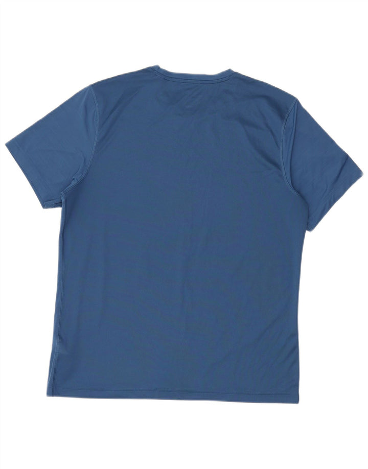 Camiseta masculina Reebok grande poliéster azul