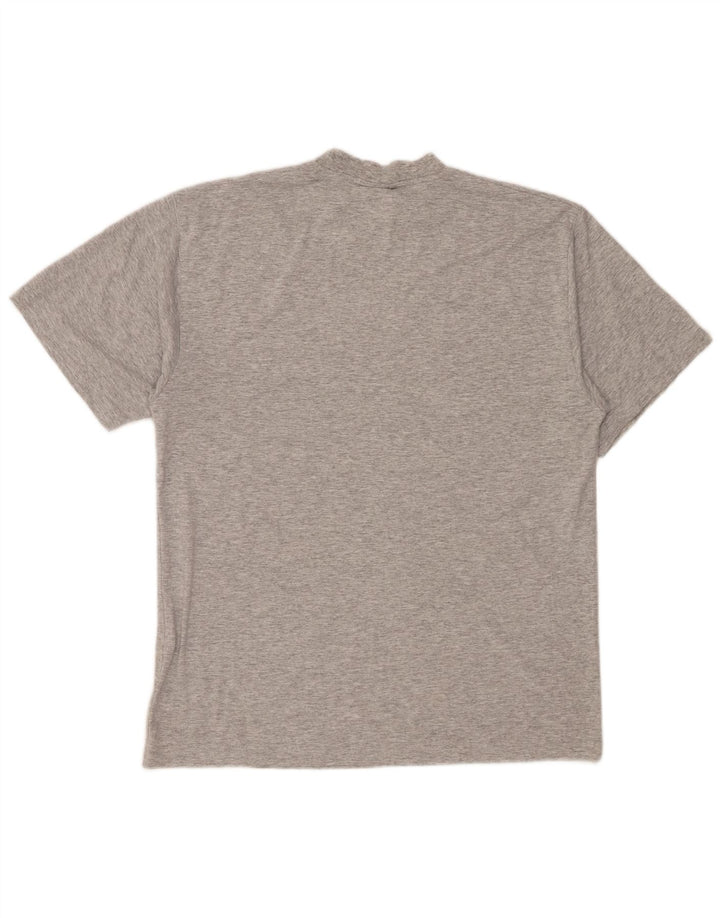 Camiseta masculina Wrangler Top cinza médio manchado de algodão