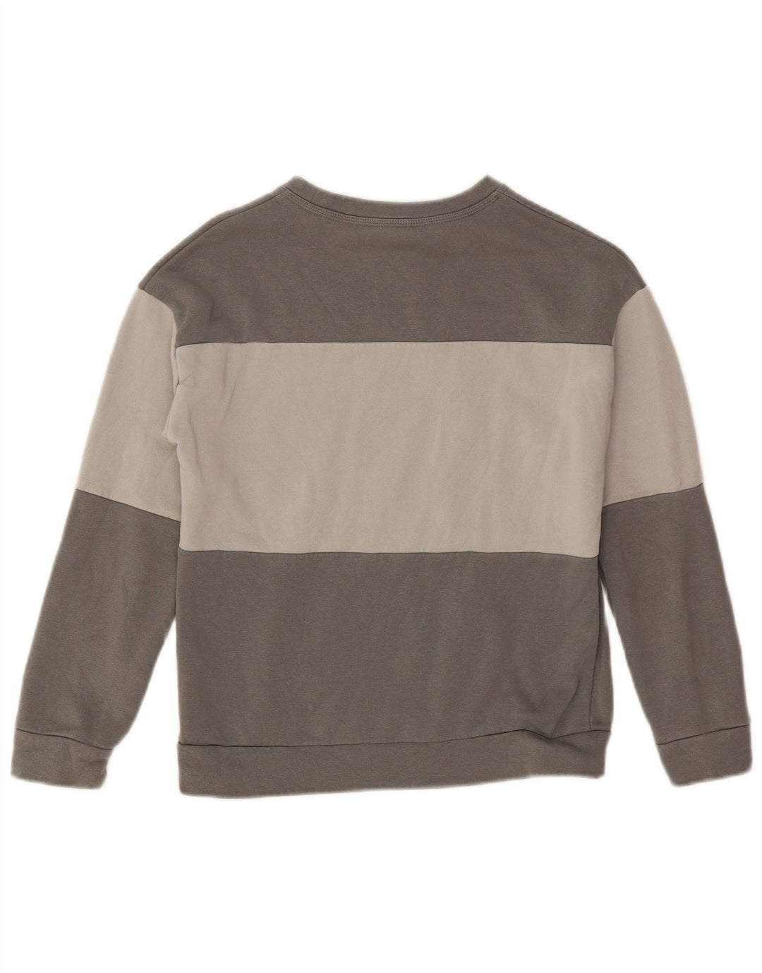 NIKE Boys Graphic Sweatshirt Jumper 10-11 Anos Médio Cinza Colourblock