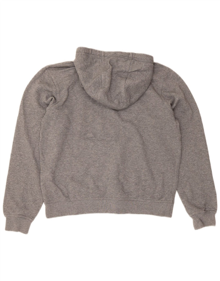 Suéter Nike Masculino Regular Fit com capuz de algodão cinza médio