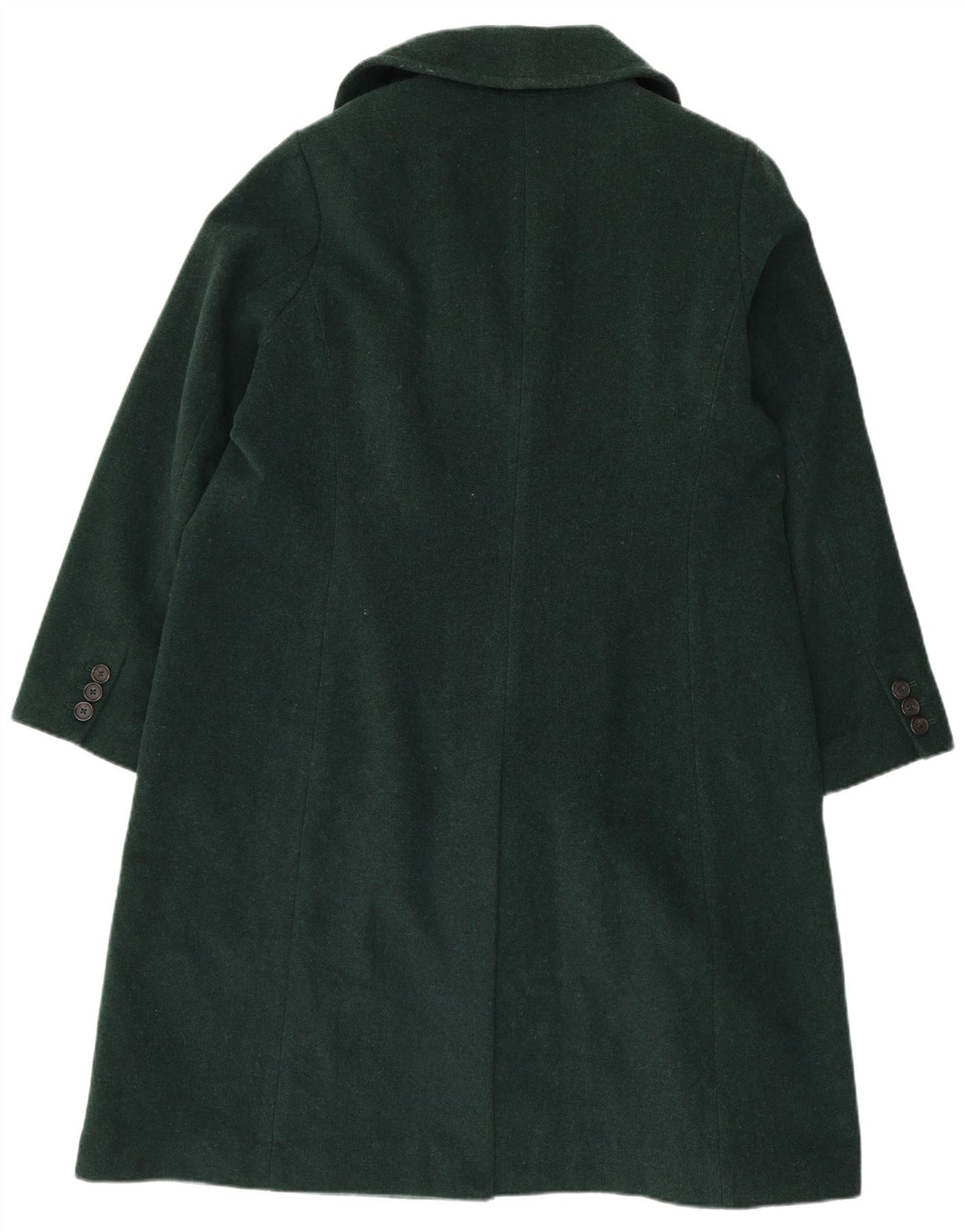 Casaco feminino Marks & Spencer com peito duplo Reino Unido 20 2XL lã verde