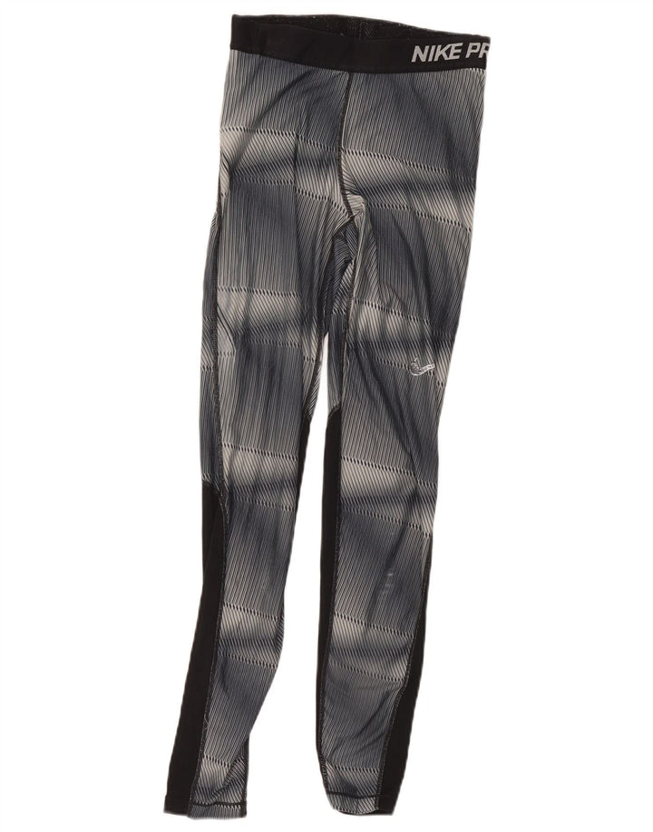 Leggings Gráficas Nike para Meninos 10-11 Anos Cor Cinza Colorblock Poliéster