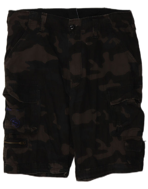 Shorts cargo masculino BRANDIT XL W38 algodão camuflado cáqui